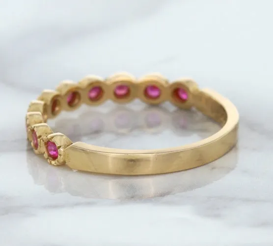 0.26ctw Round Pink Sapphire Ring in 14K Rose Gold