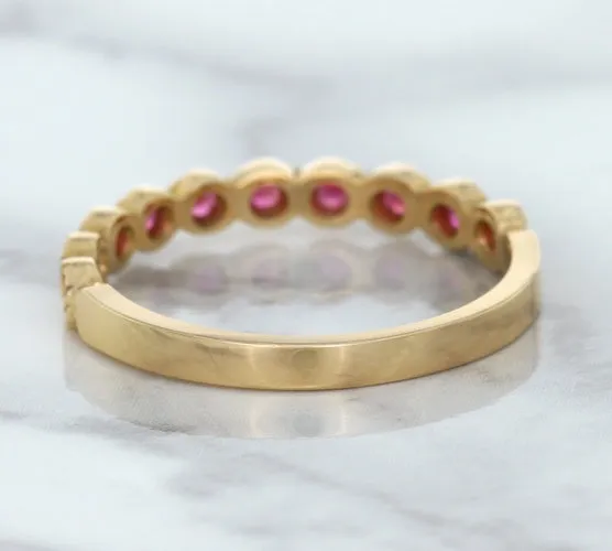 0.26ctw Round Pink Sapphire Ring in 14K Rose Gold