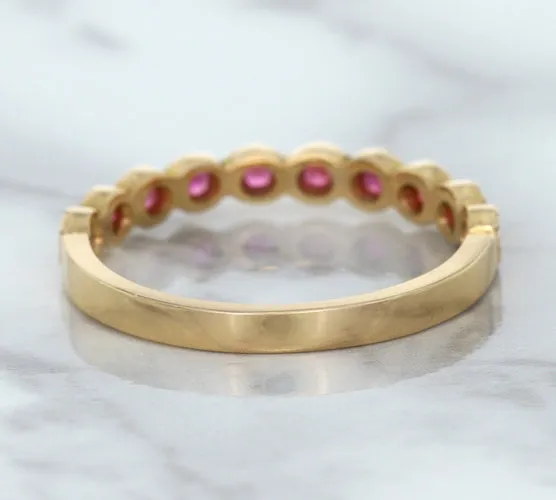 0.26ctw Round Pink Sapphire Ring in 14K Rose Gold