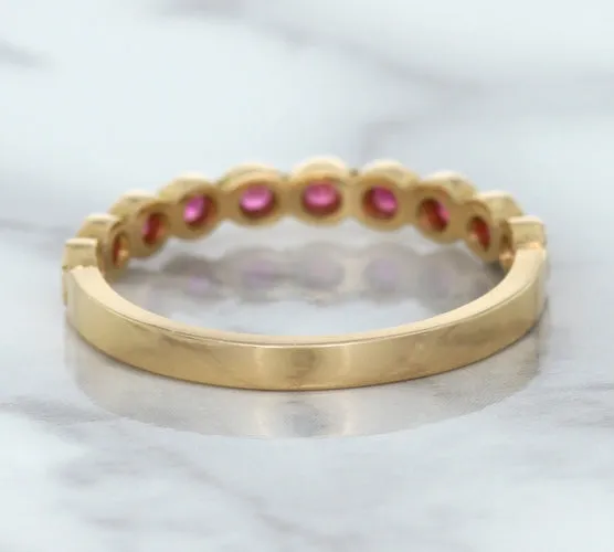 0.26ctw Round Pink Sapphire Ring in 14K Rose Gold