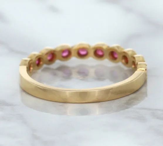0.26ctw Round Pink Sapphire Ring in 14K Rose Gold