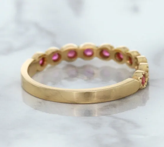 0.26ctw Round Pink Sapphire Ring in 14K Rose Gold