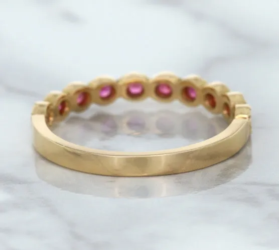 0.26ctw Round Pink Sapphire Ring in 14K Rose Gold