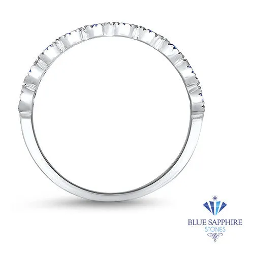 0.30ctw Round Blue Sapphire Ring in 14K White Gold