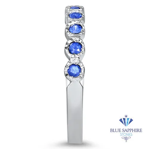 0.30ctw Round Blue Sapphire Ring in 14K White Gold