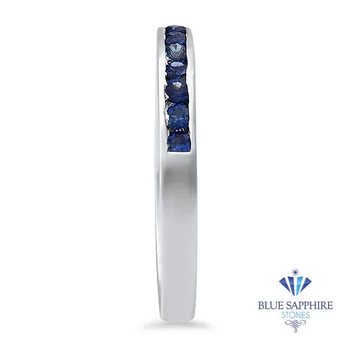 0.35ctw Round Blue Sapphire Ring in 18K White Gold