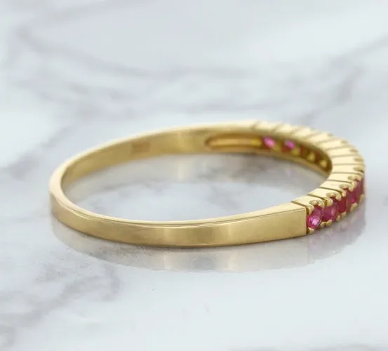 0.35ctw Round Pink Sapphire Ring in 18K Rose Gold