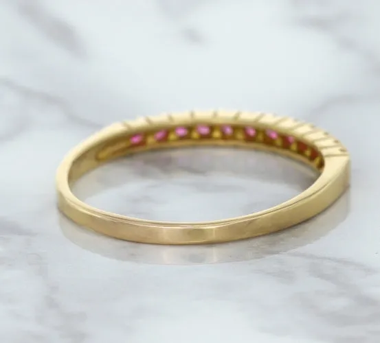 0.35ctw Round Pink Sapphire Ring in 18K Rose Gold
