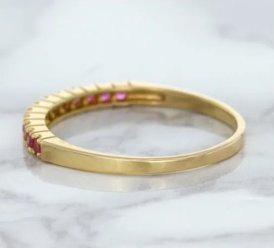 0.35ctw Round Pink Sapphire Ring in 18K Rose Gold