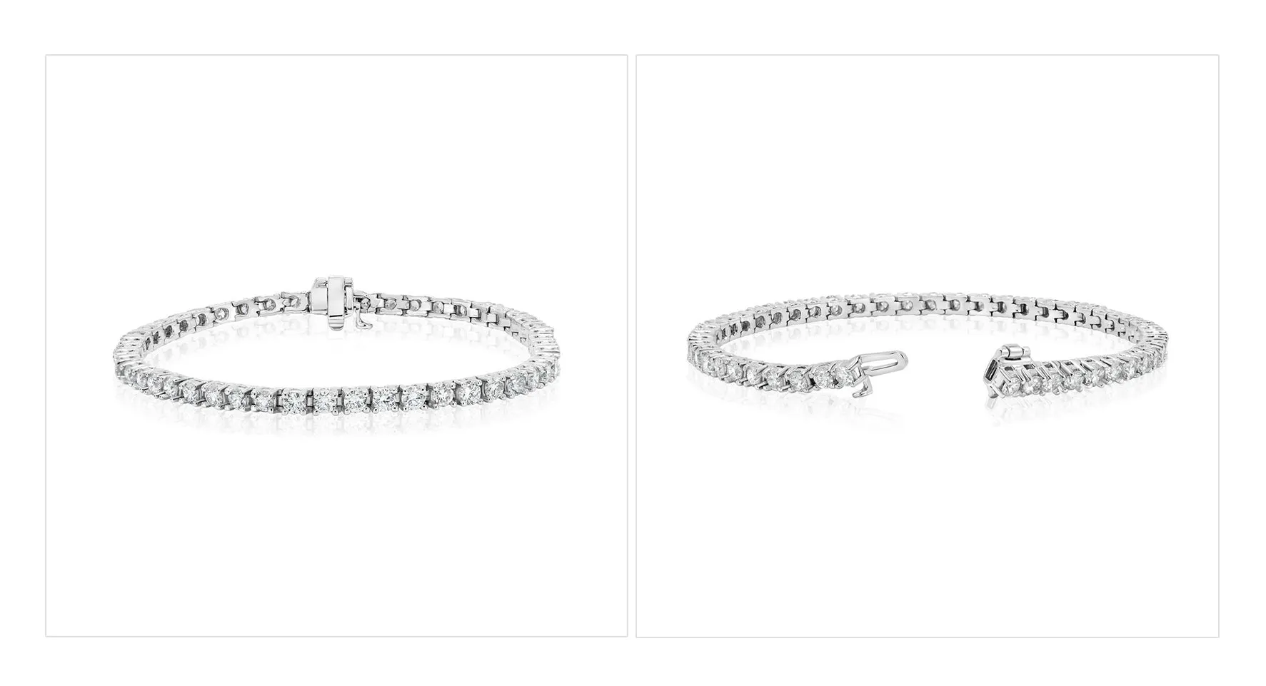 10ct Total Weight Lab Diamond Tennis Bracelet