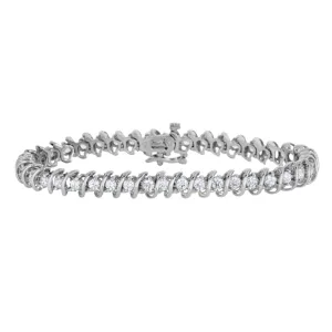 1/2 CTW Natural Diamond 7-inch Tennis Bracelet in 10KT White Gold