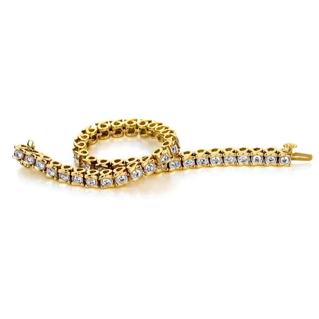 1/2 CTW Natural Diamond 8-inch Tennis Bracelet in 10KT Yellow Gold