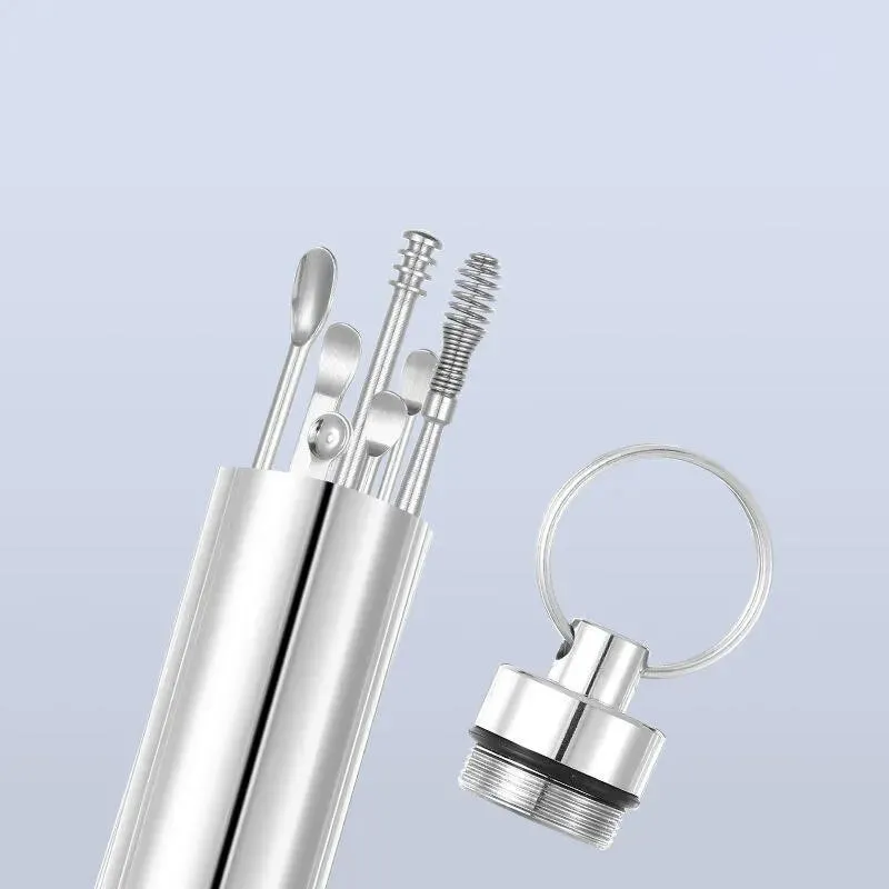 12-Piece Stainless Steel Earpick Set – Spiral Wax Remover & Ear Digging Tool Kit