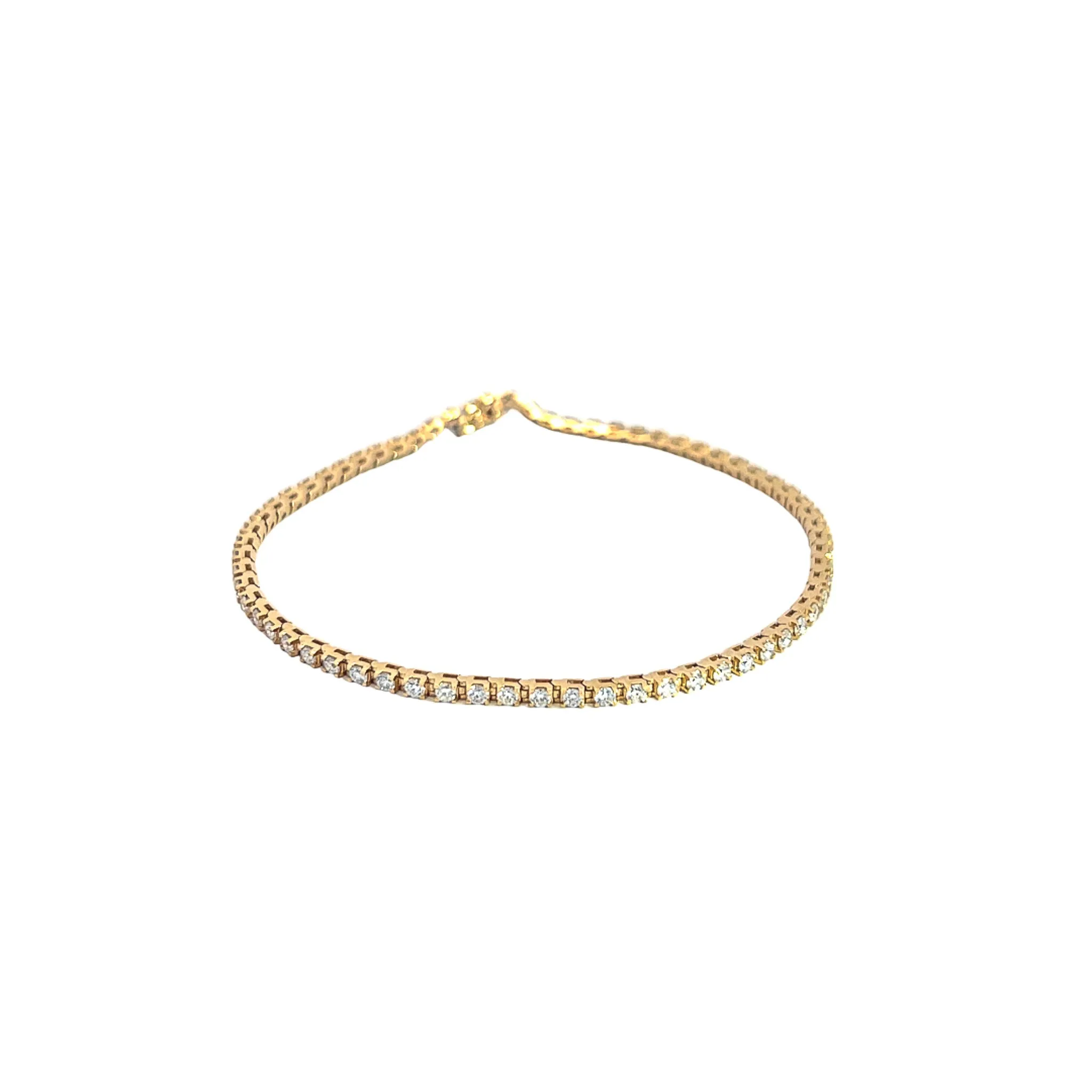 14K 2CT Diamond Tennis Bracelet