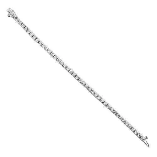 14K Gold Diamond Tennis Bracelet 3 MM 4.4 CTW