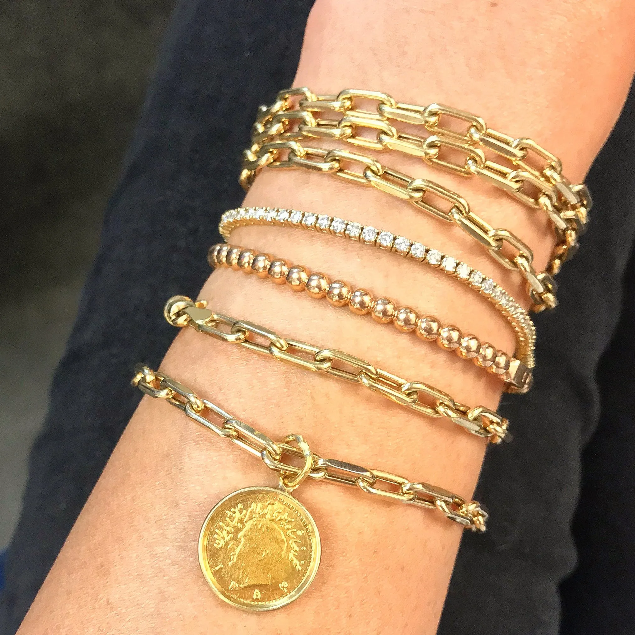 14K Gold Diamond Tennis Bracelet