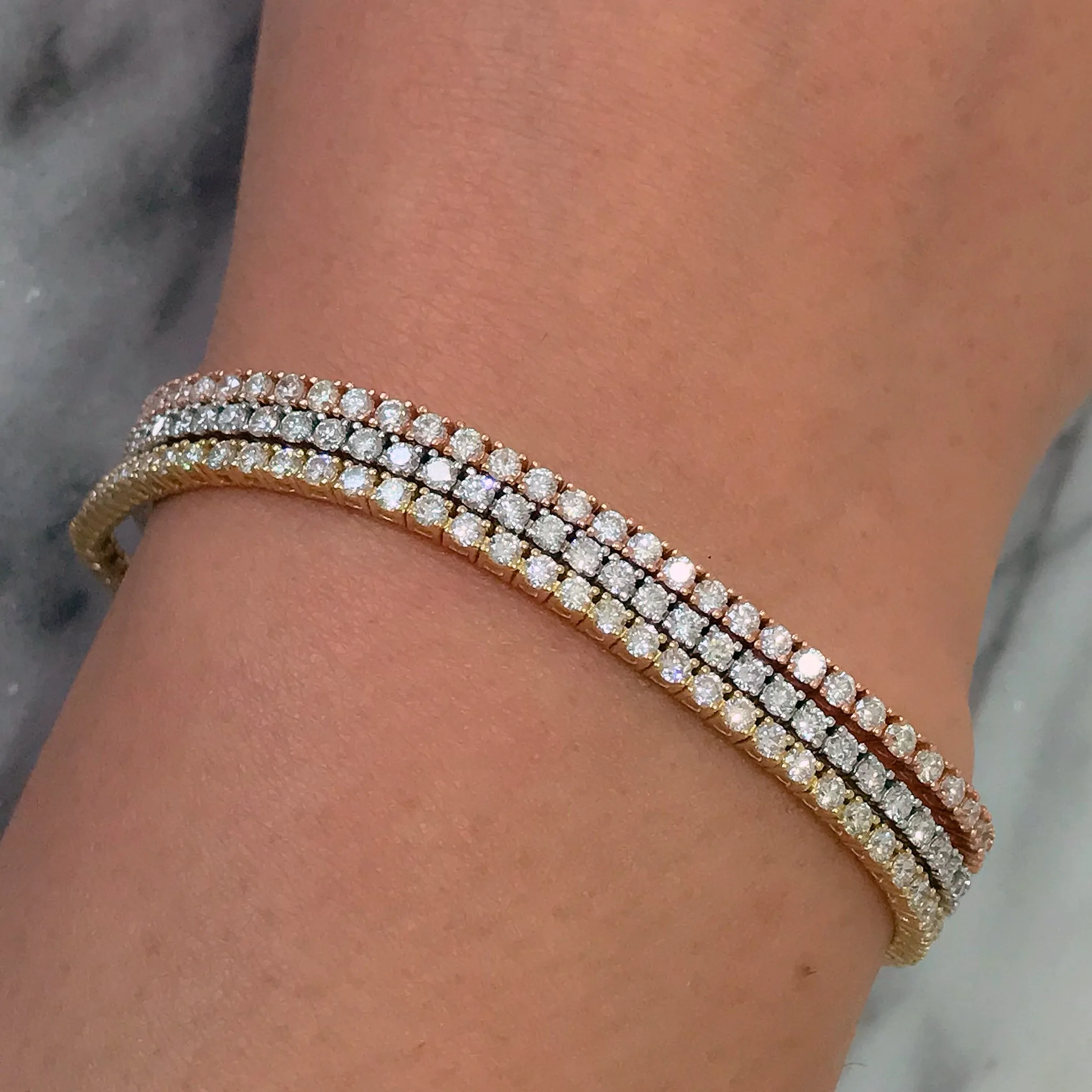 14K Gold Diamond Tennis Bracelet