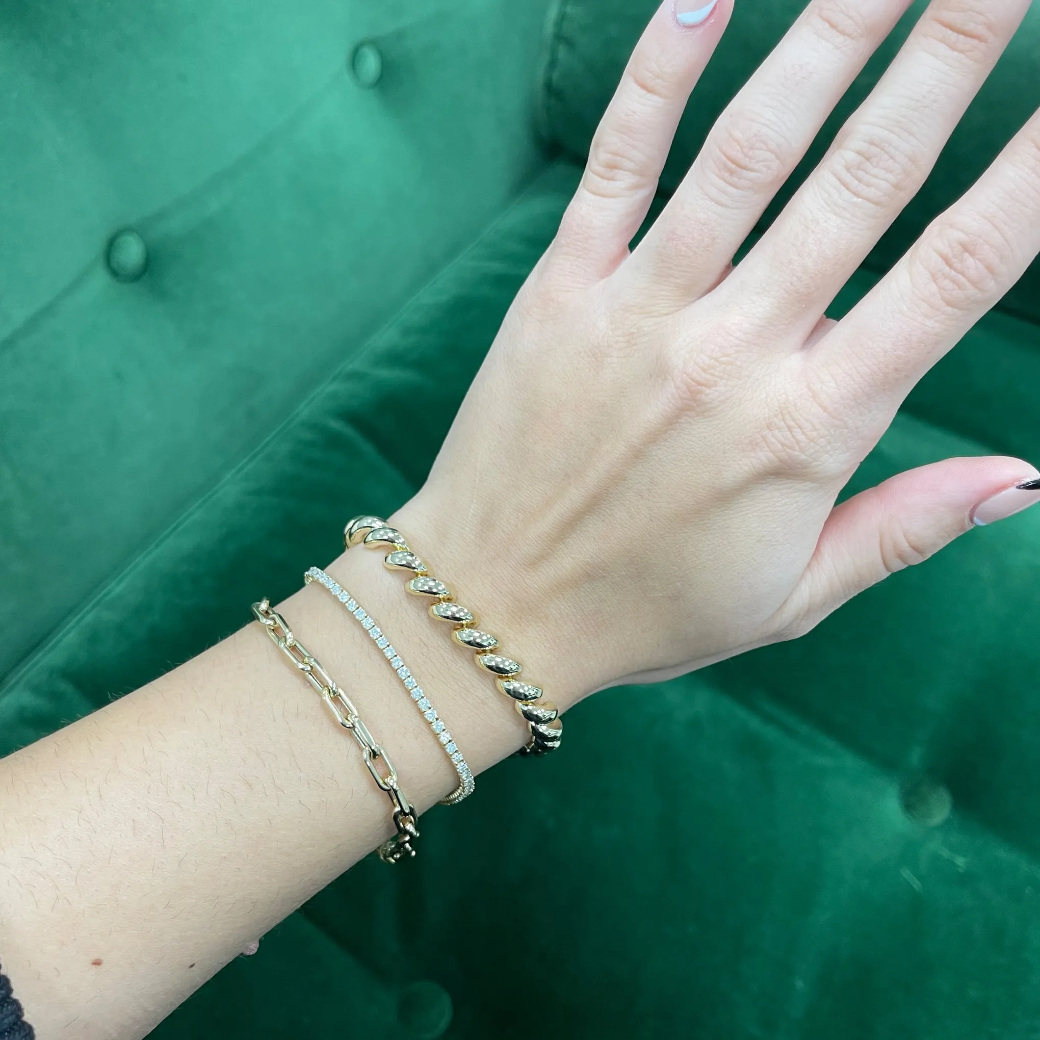 14K Gold Diamond Tennis Bracelet