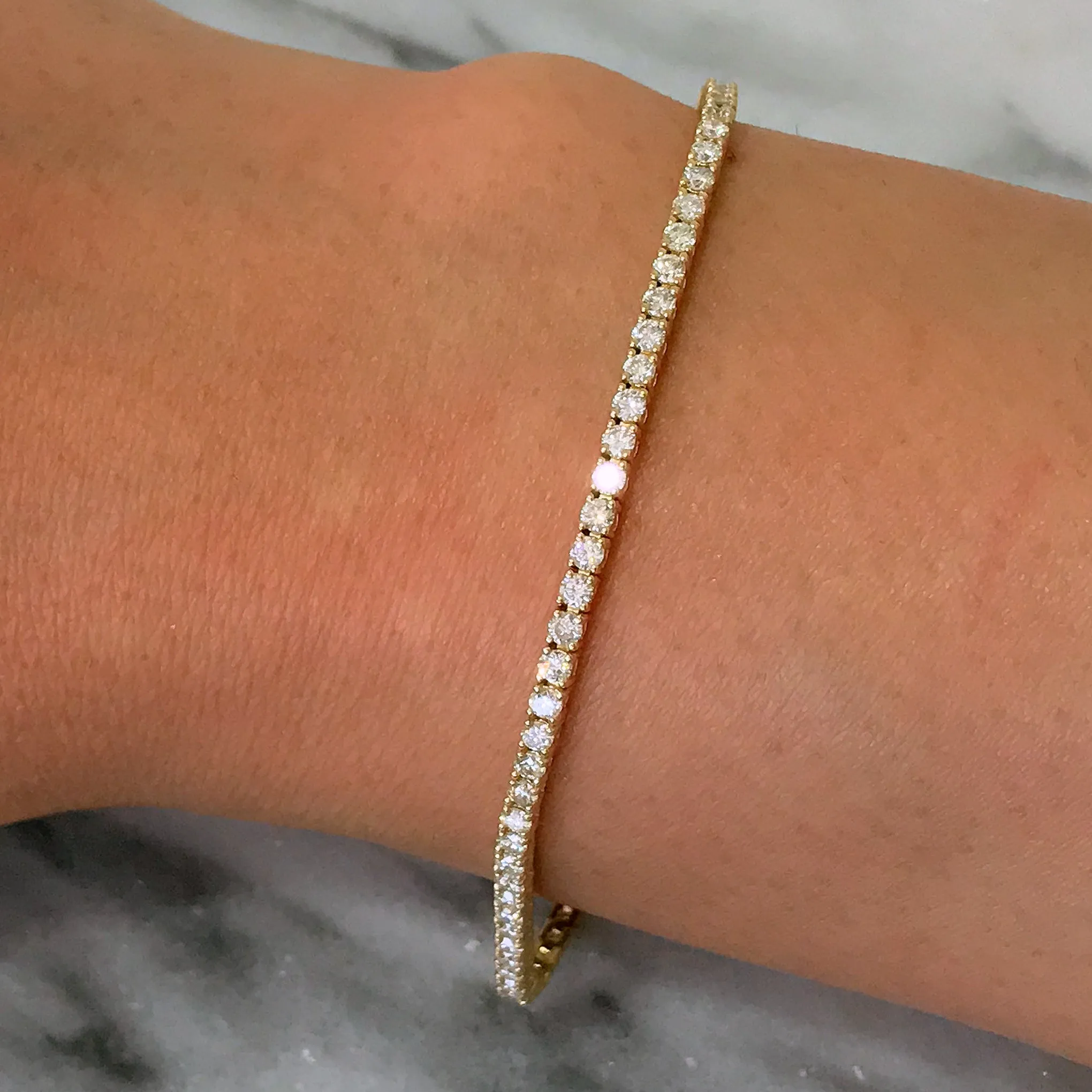 14K Gold Diamond Tennis Bracelet