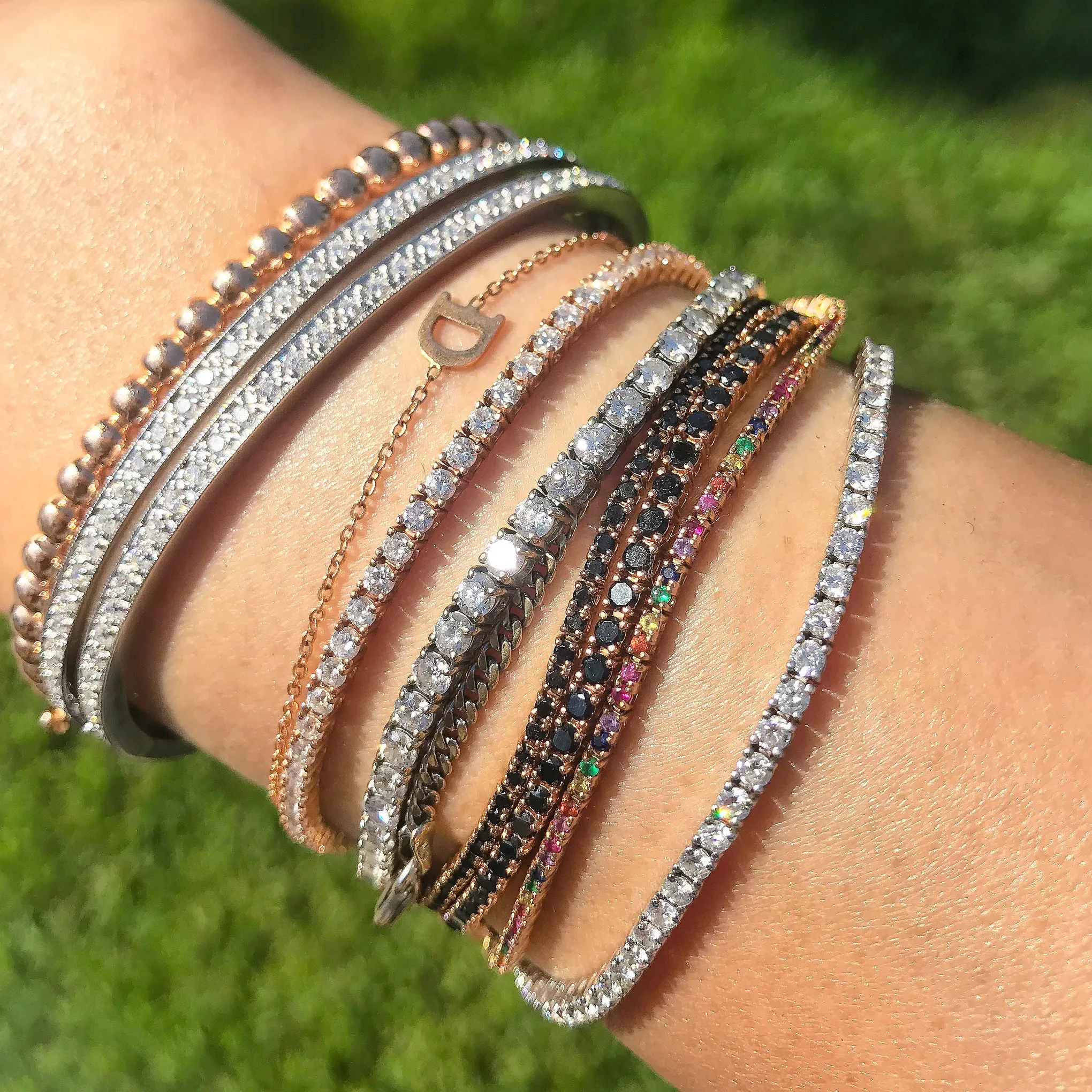 14K Gold Diamond Tennis Bracelet