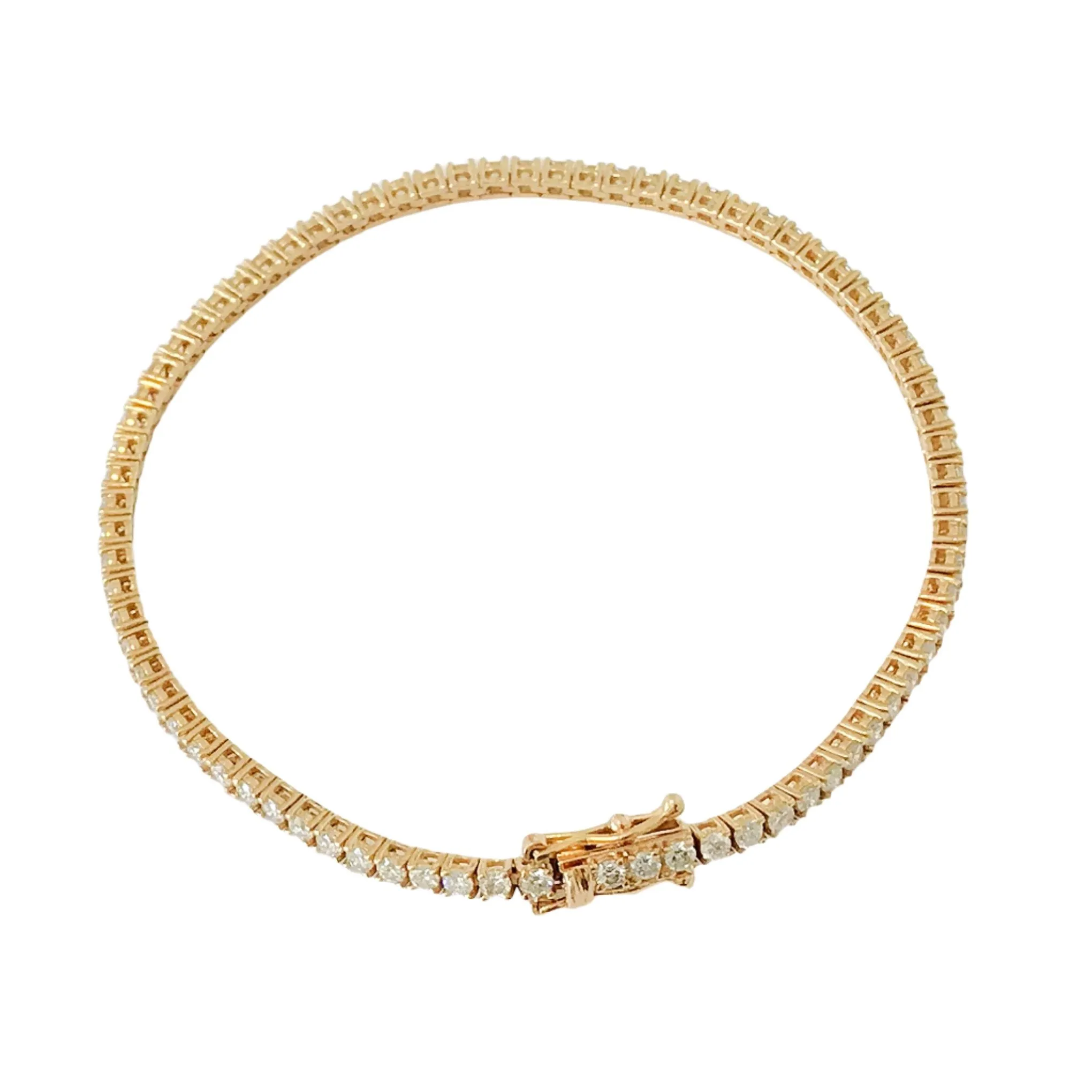 14K Gold Diamond Tennis Bracelet