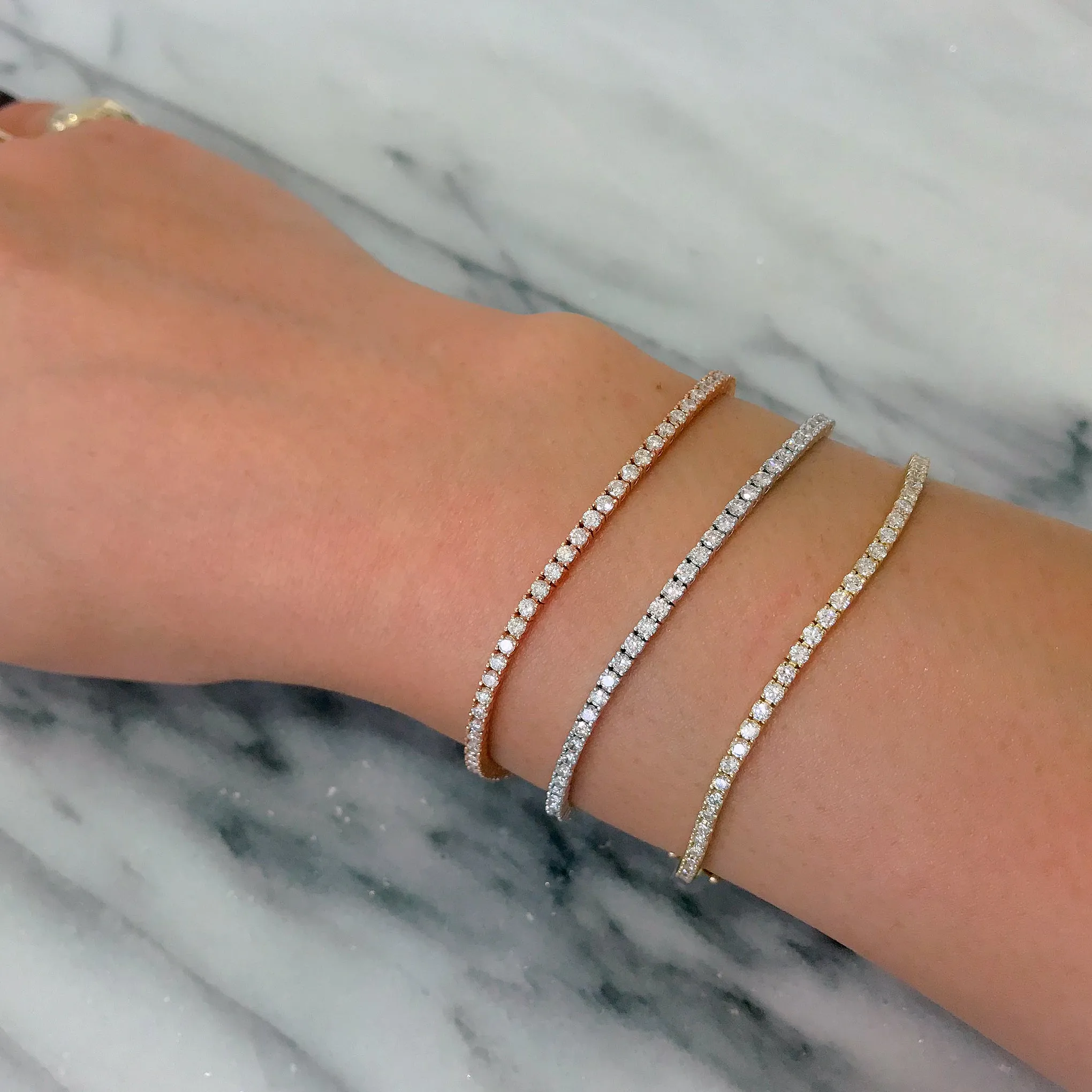 14K Gold Diamond Tennis Bracelet