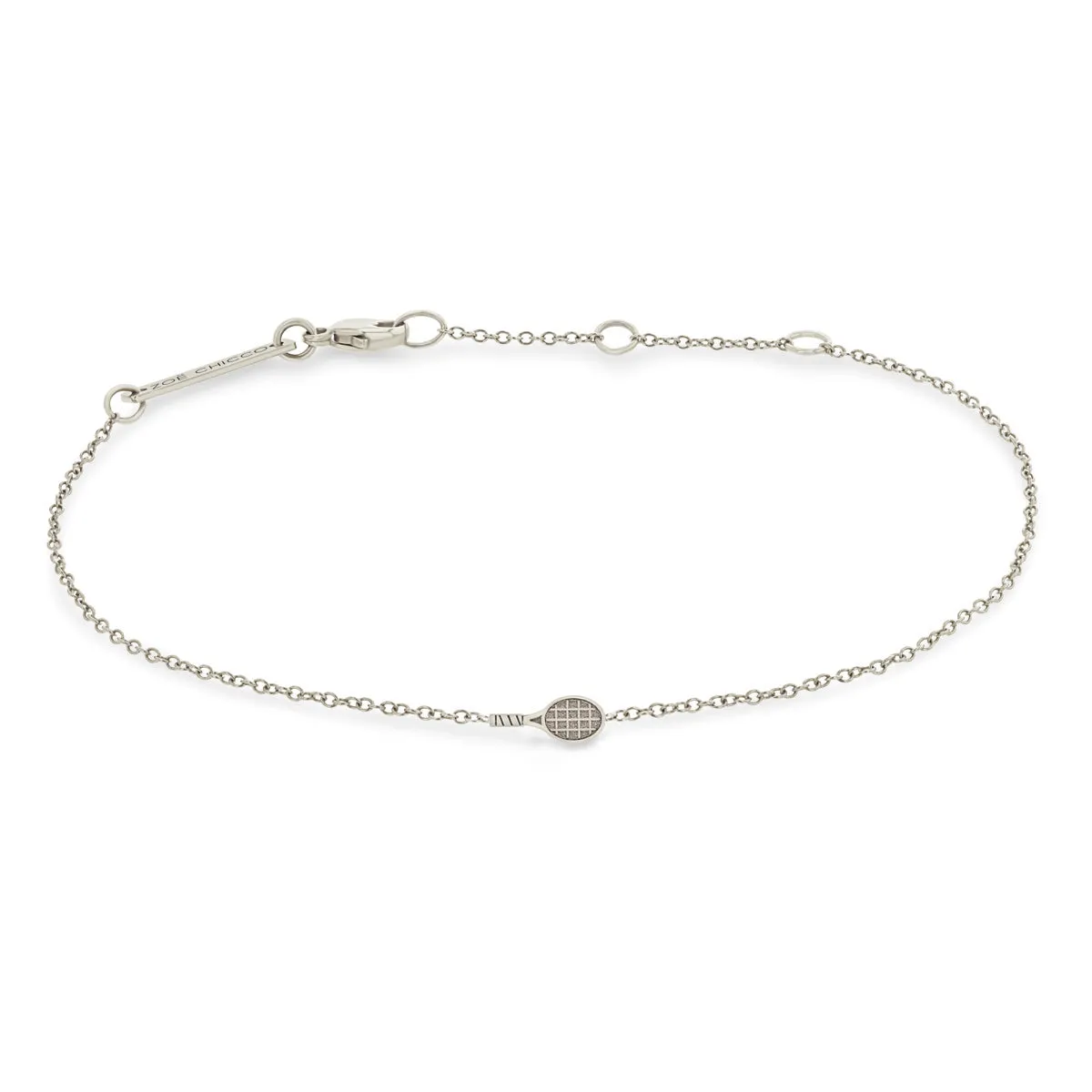 14k Itty Bitty Tennis Racket Bracelet