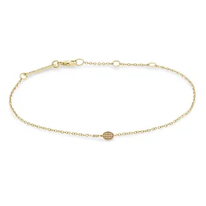 14k Itty Bitty Tennis Racket Bracelet