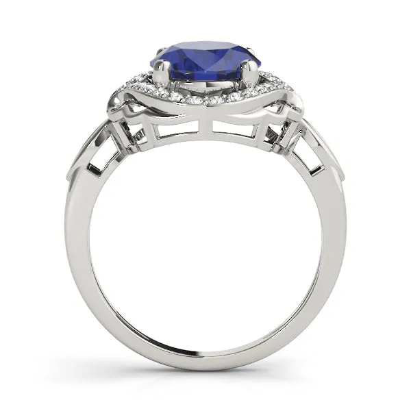 14K Sapphire Diamond Ring
