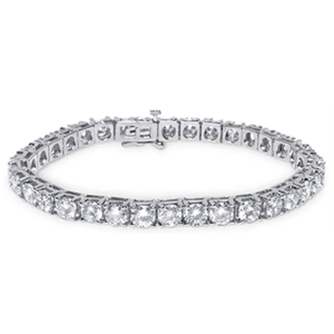 14k Solid Gold Round Diamond Tennis Bracelet (3.0.cts.tw)
