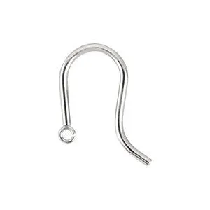 14k White Gold Assembled Ear Wire with Open Jump Ring