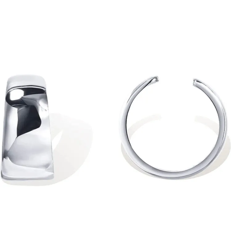 14k White Gold Ear Cuff Earrings