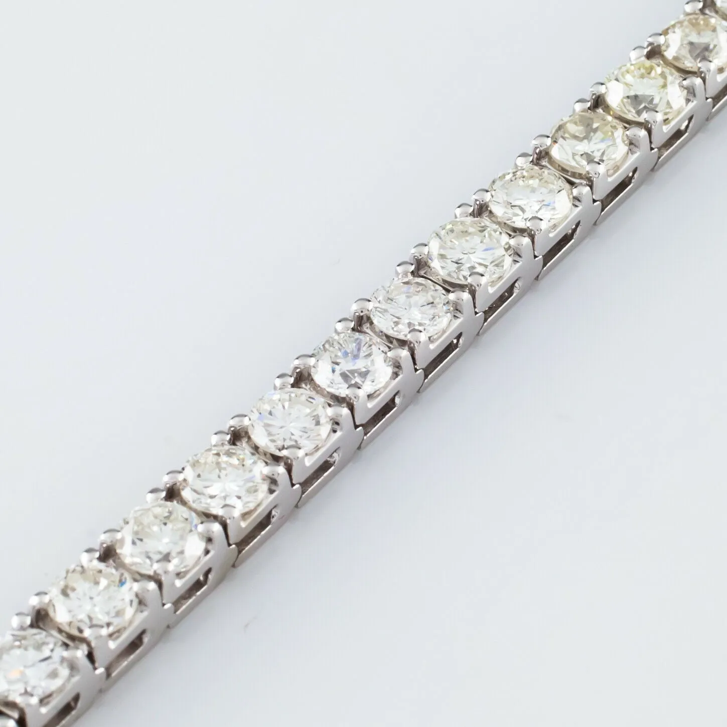 14k White Gold Tennis Bracelet 13.98 ct TDW VS - SI, I - J 7" Long