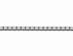 14kt White Gold 3.10ctw Diamond Tennis Bracelet - Estate
