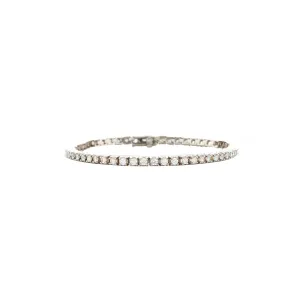 18 Karat White Gold Diamond Tennis Bracelet