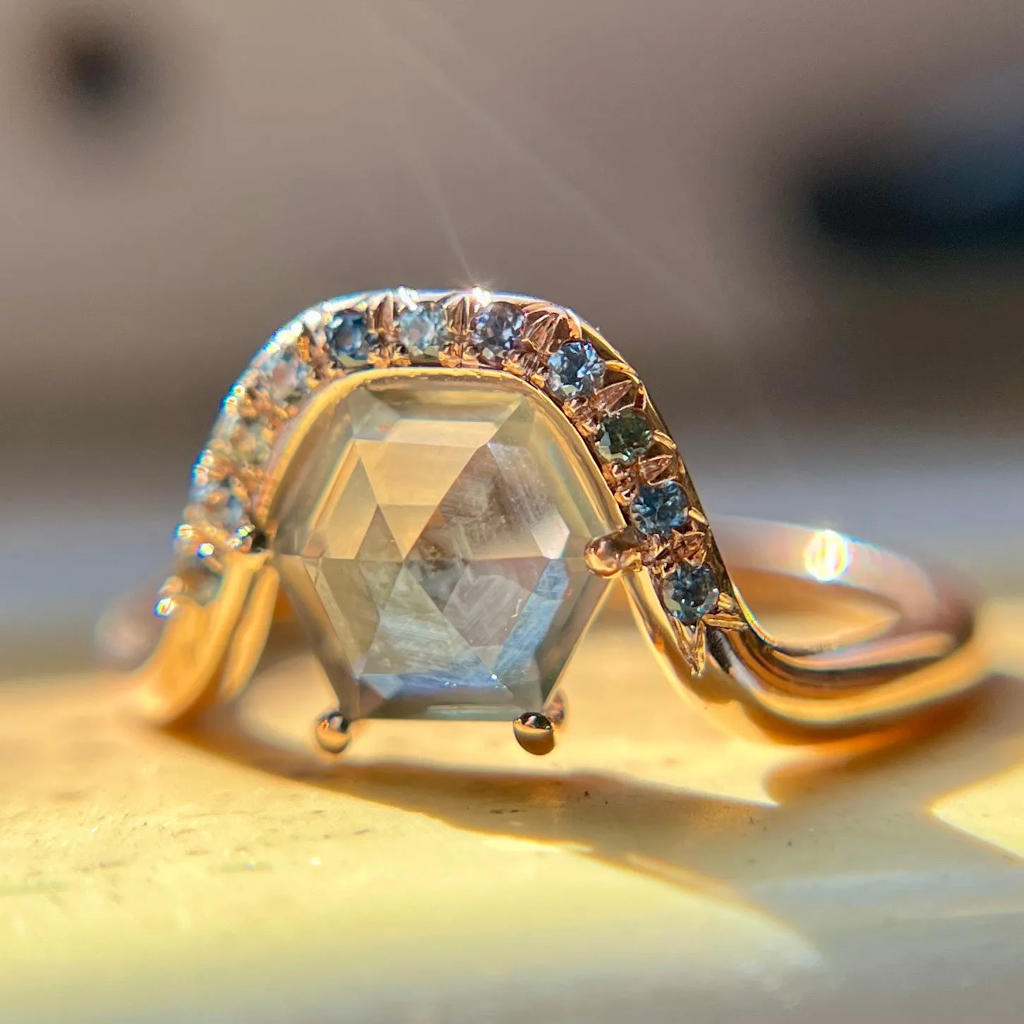 1.80ct Sapphire Nouveau Hex