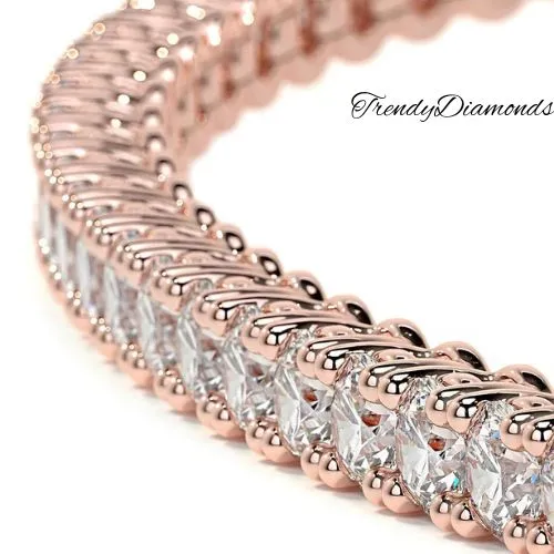 1.80ctw Round Brilliant Diamond Eternity Tennis Bracelet set in 14k Rose Gold