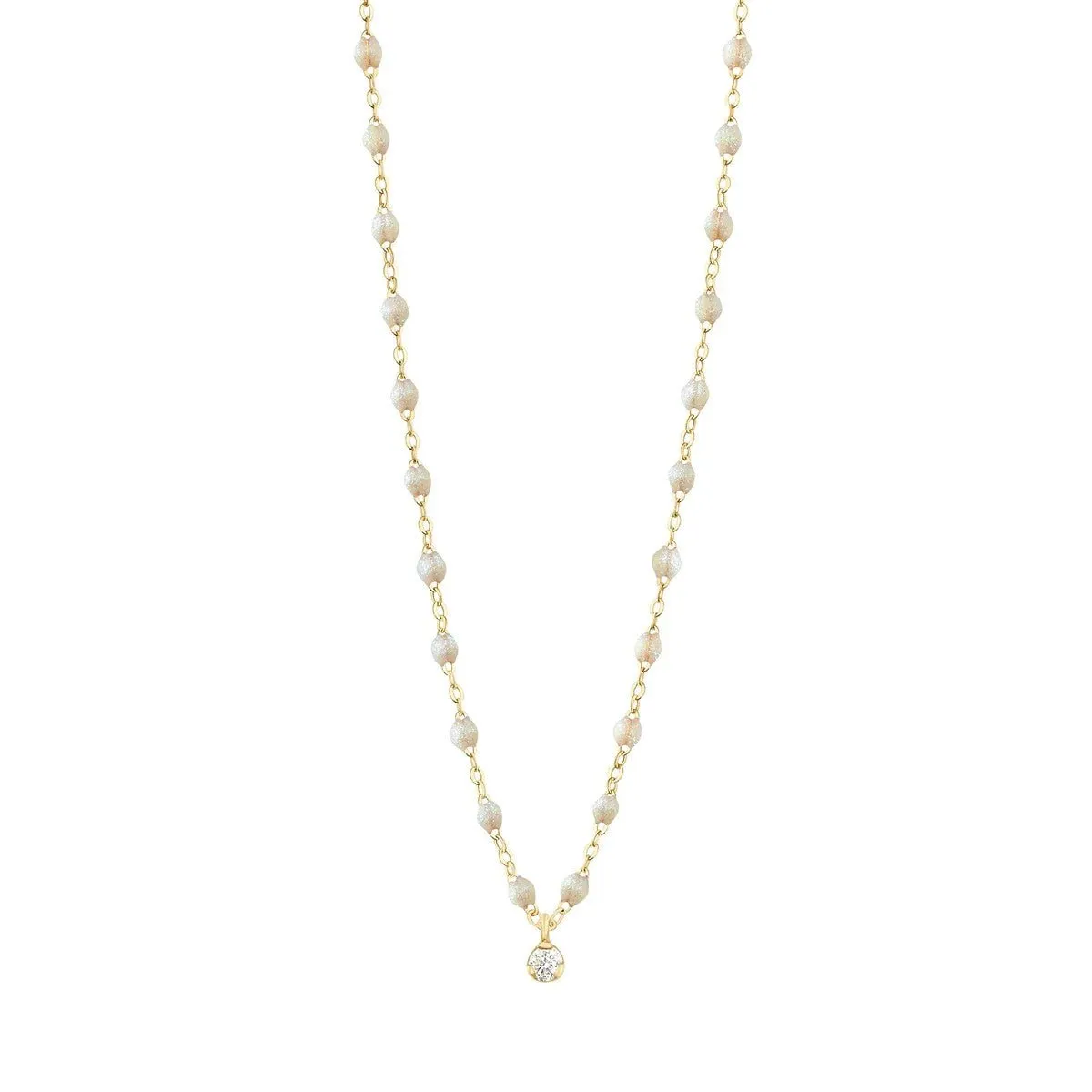 18K Gold & Opal Resin "Classic Supreme" Necklace with Diamond