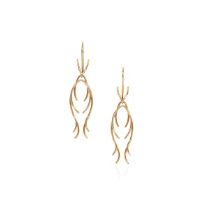 18k Yellow Gold 'Koi' Fish Earrings