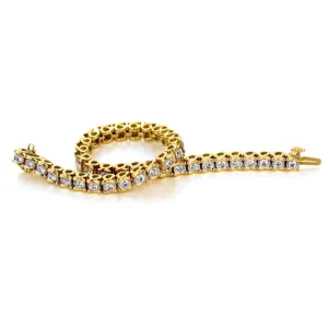 2 CTW Natural Diamond 7-inch Tennis Bracelet in 10KT Yellow Gold