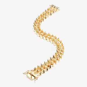 3 STRAND CONE TENNIS BRACELET