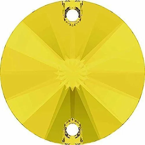 3200 Swarovski Rivoli Sew-On Stones, Yellow Opal (231)