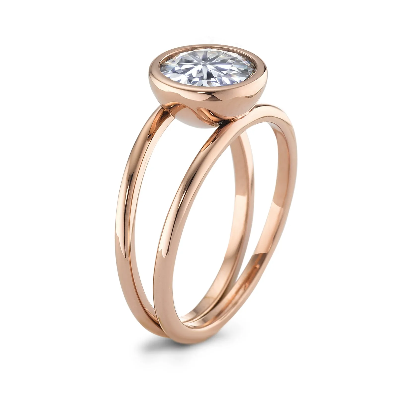 594014 TeNo Joy Ring, Crystal in Rose 9.5mm