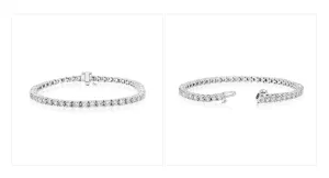 5ct Total Weight Lab Diamond Tennis Bracelet