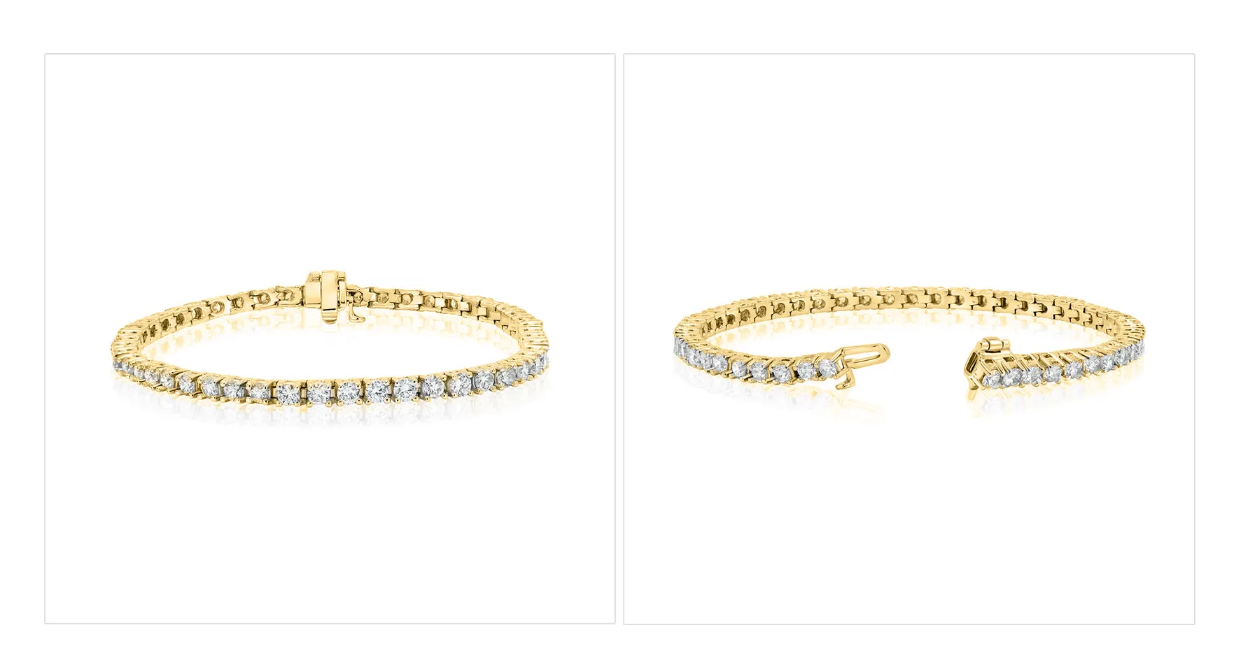 7ct Total Weight Lab Diamond Tennis Bracelet