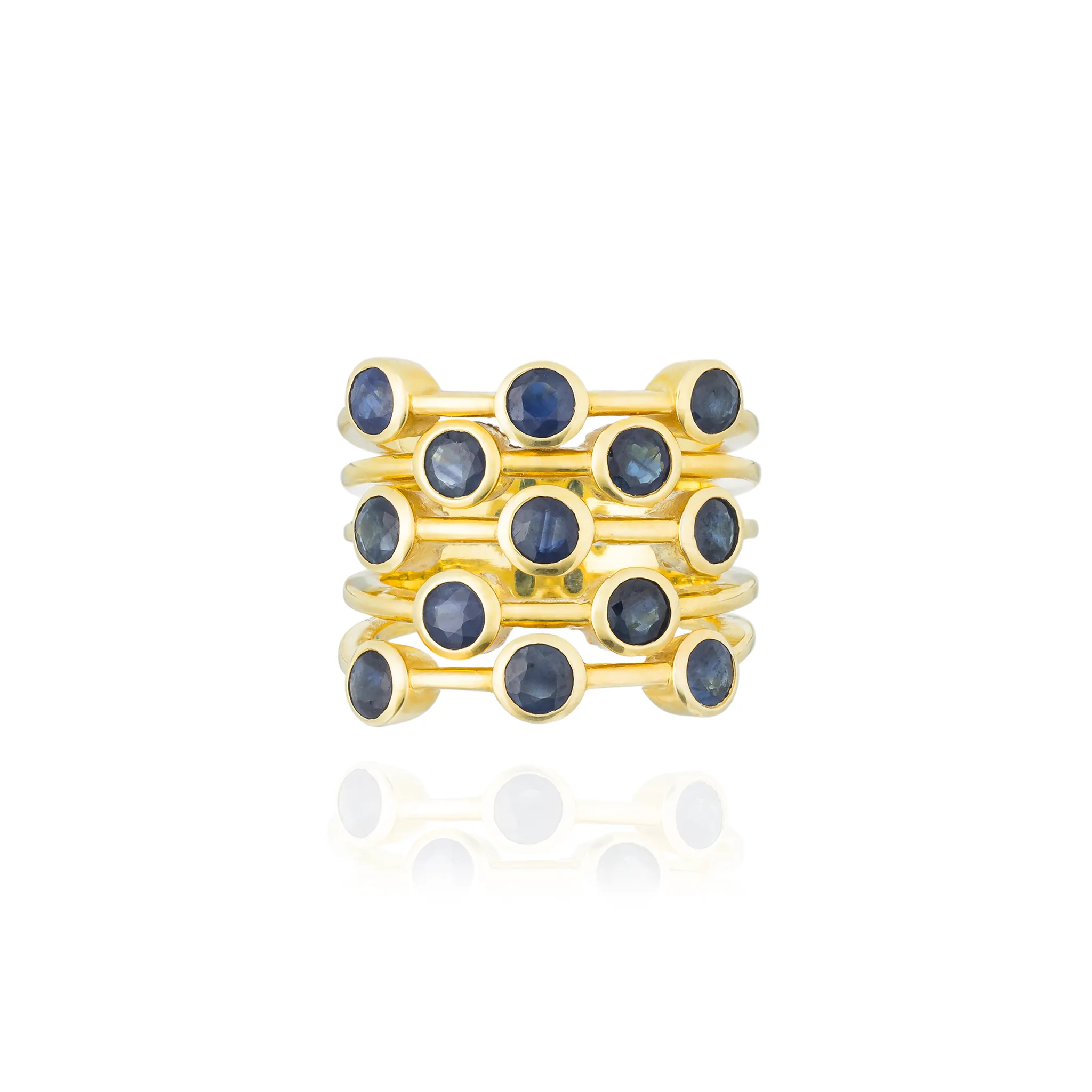 925 Silver Ring with Blue Sapphire