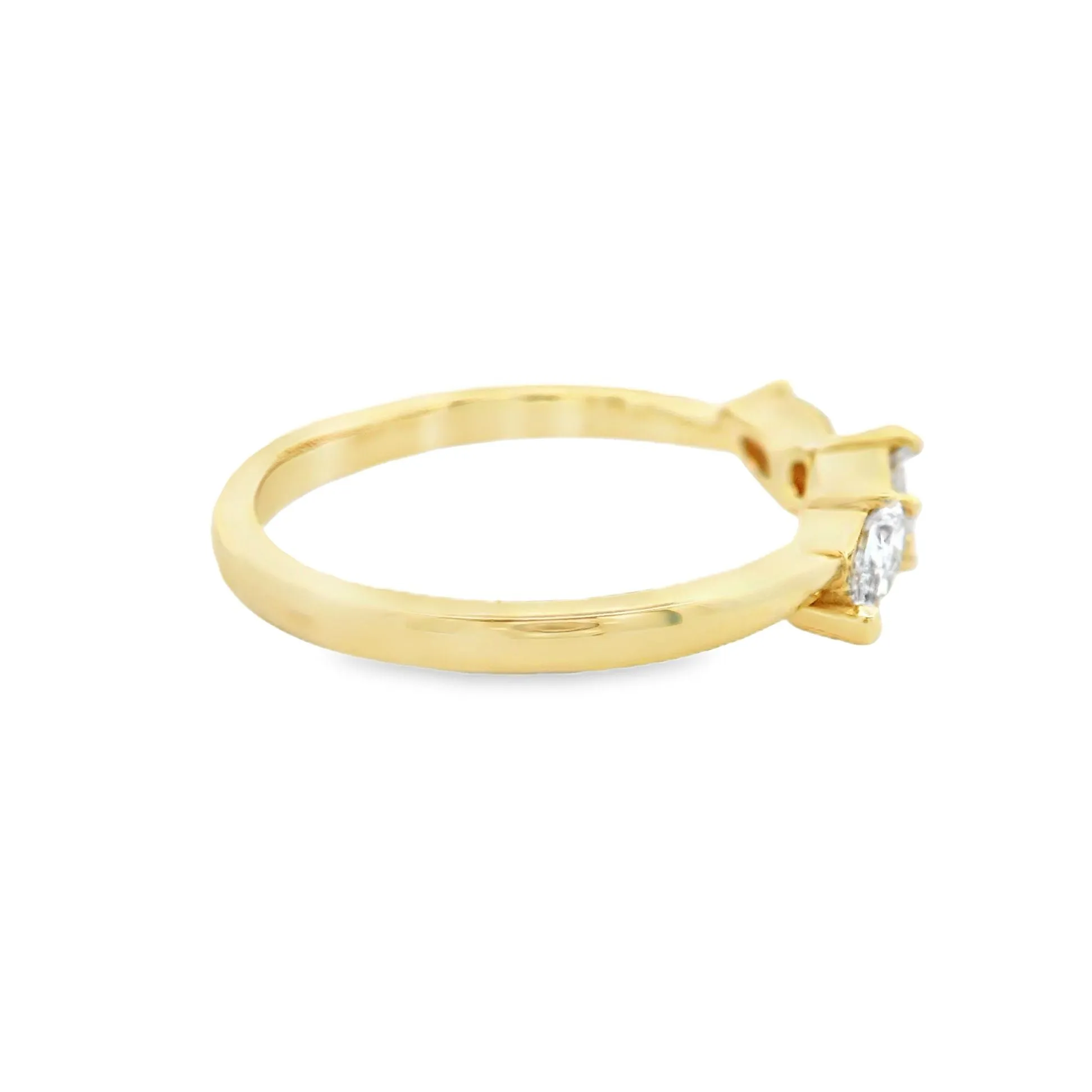 9ct Lab Grown Diamond Ring with Marquise, Emerald and Pear Cut Diamonds