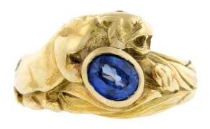 Art Nouveau Sapphire Ring