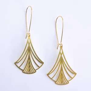 Art Nouveau Triangles Earrings