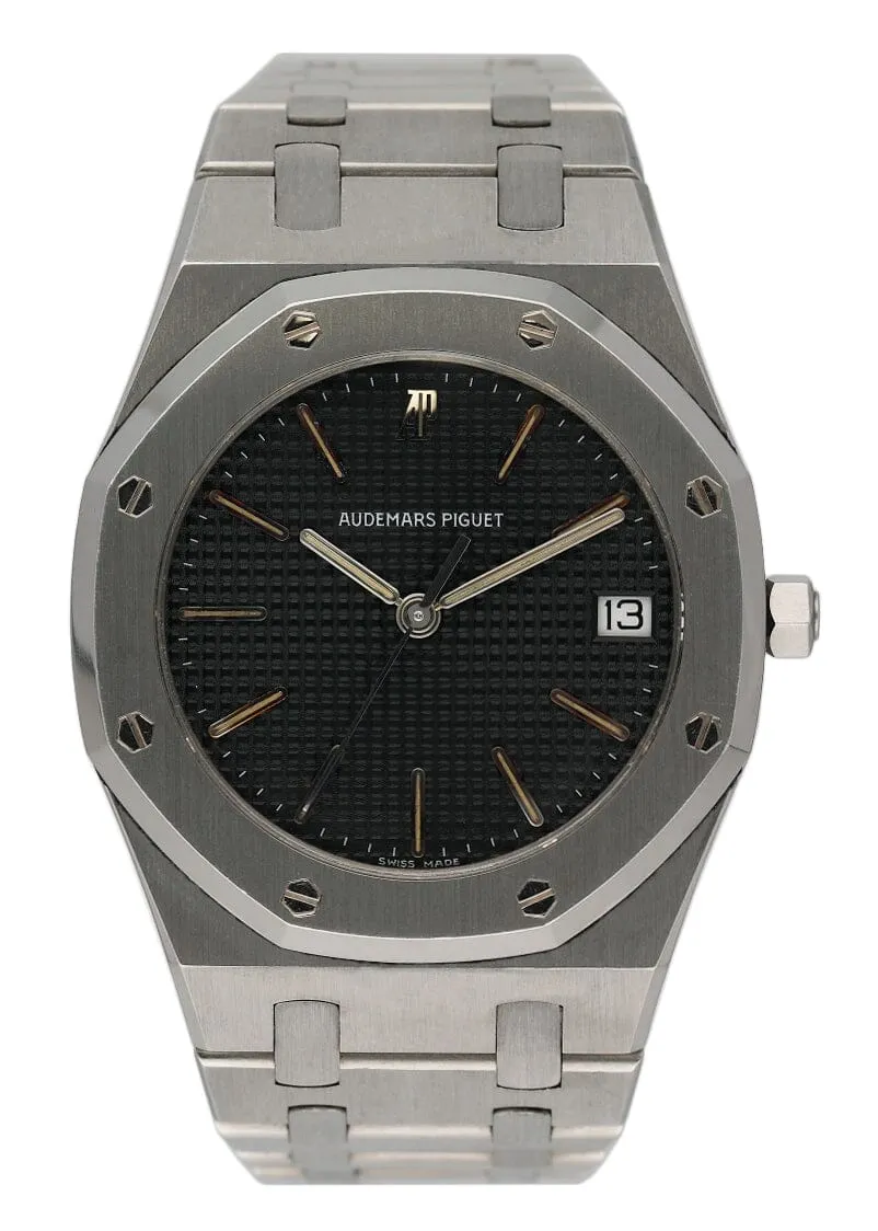 Audemars Piguet Royal Oak Black Dial Stainless Steel Mens Watch